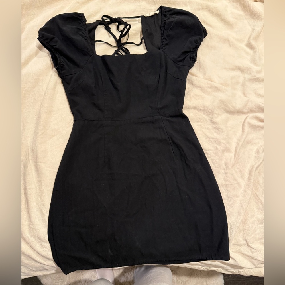 La Hearts Black Backless Dress